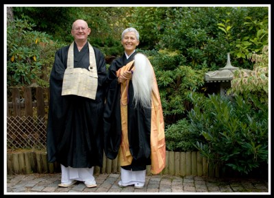 Majster Sando Kaisen a Françoise Badet, mníška Shinkyo